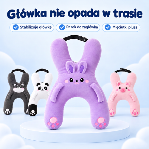 Stabilizująca poduszka do auta – główka nie opada w trasie