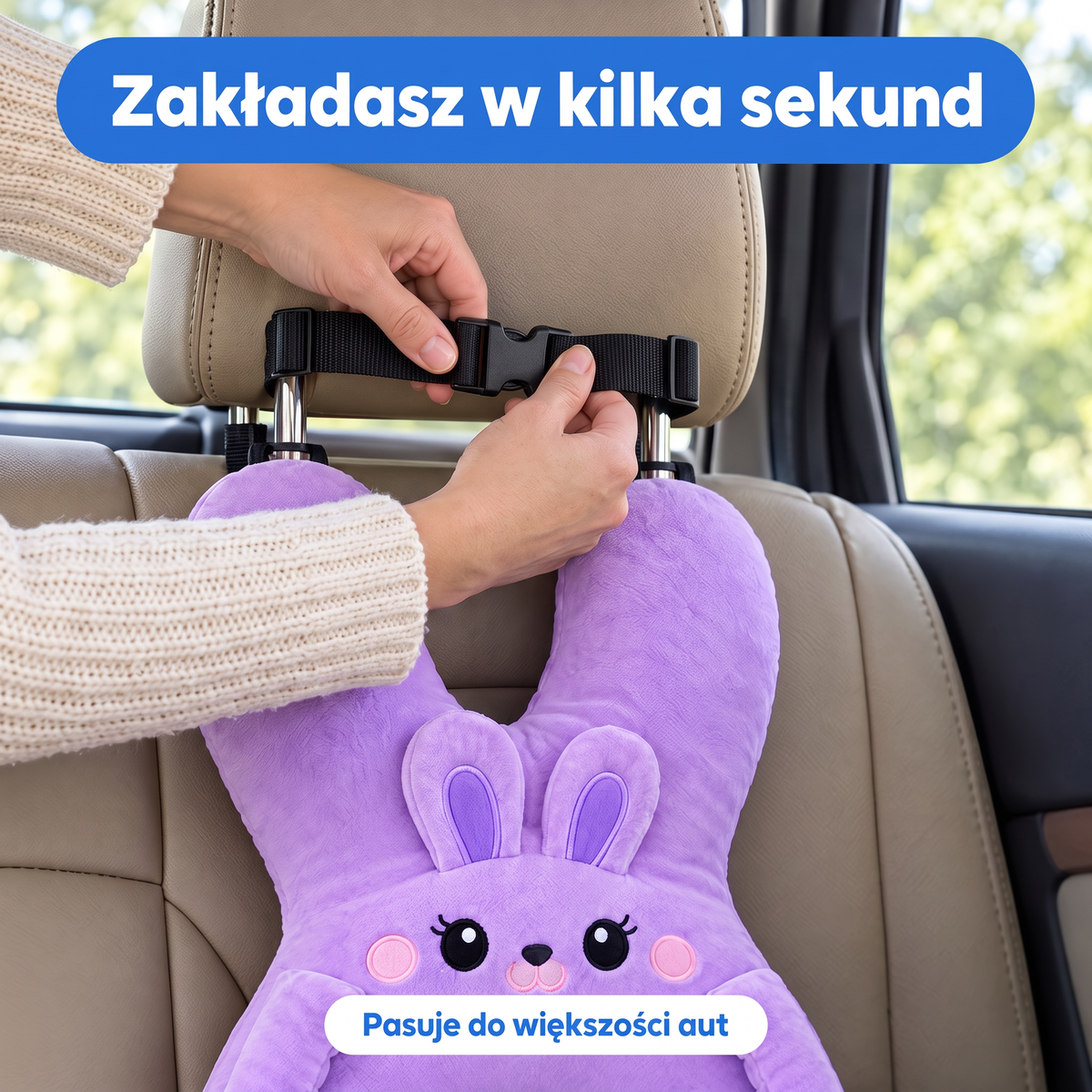Montaż na zagłówku w kilka sekund